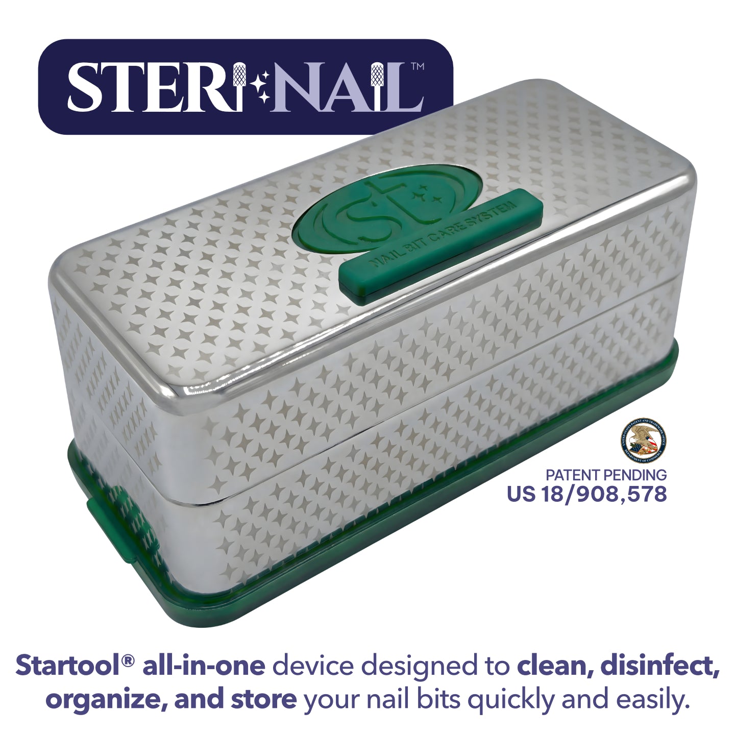 SteriNail™ | Clean Disinfect Organize Nail Bits | Startool® USA